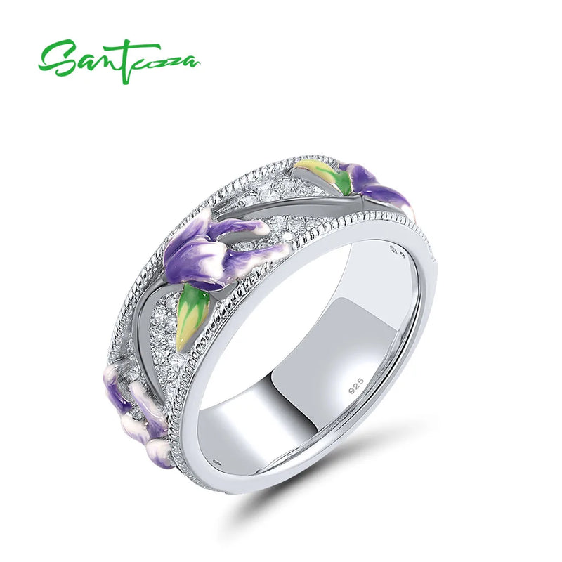 925 Sterling Silver Ring with Colorful Stone