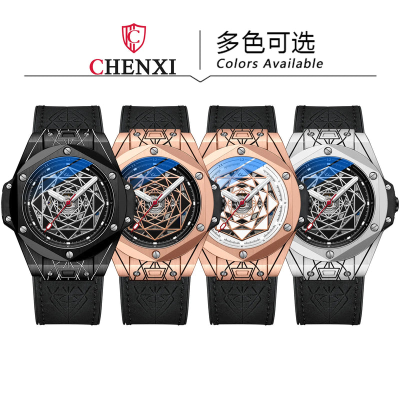 Stainless Steel Skeleton Automatic Men's Watch