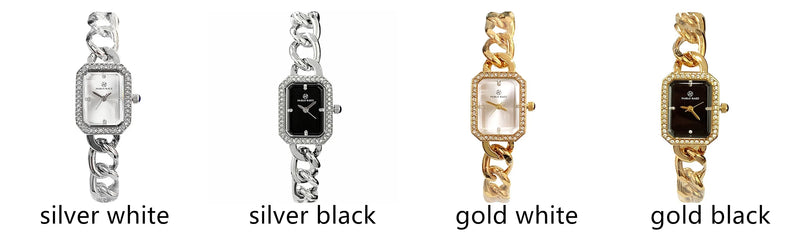 Luxury Women's Gold Stainless Steel Waterproof Quartz Wristwatch