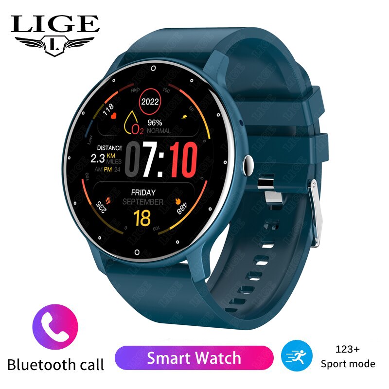 Stainless Steel Smart Watch with Bluetooth, Call, Voice Assistant, Custom Dial, and Blood Oxygen Monitoring for Men