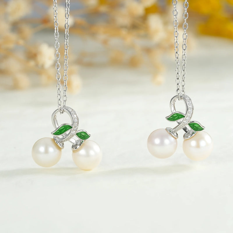 Sterling Silver Freshwater Pearl Pendant Necklace for Women