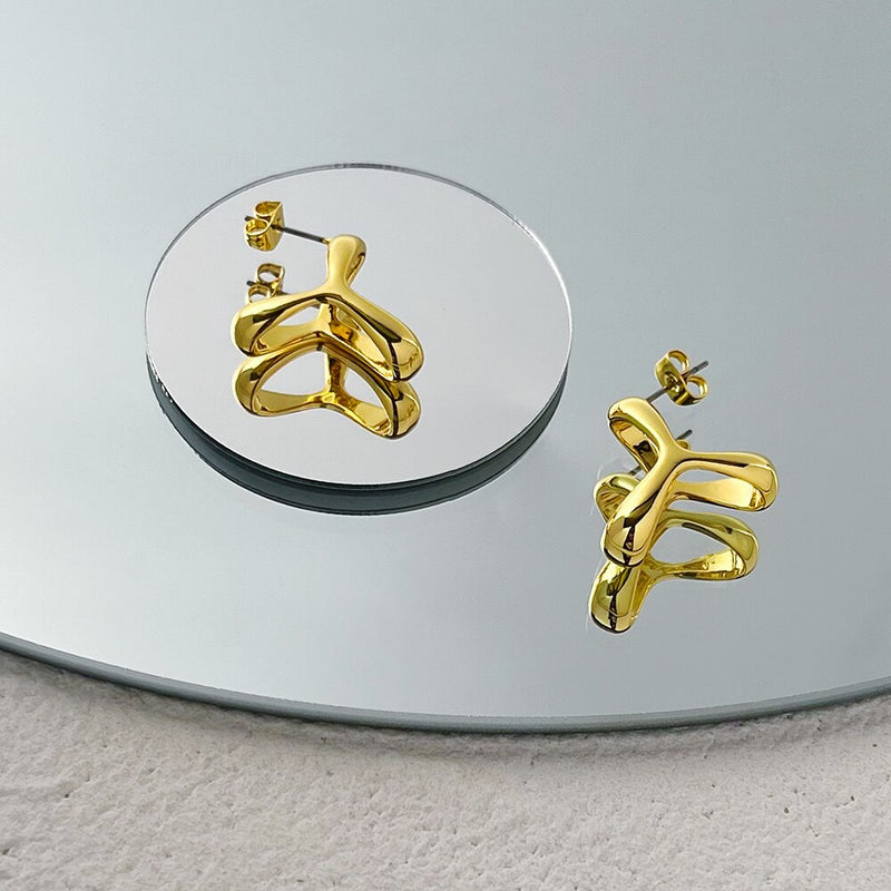 ENFASHION Windmill Stud Earrings For Women Gold Color New In Earings Fashion Jewelry Christmas Wholesale Aretes De Mujer E221440