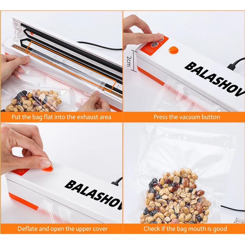 Home Kitchen Food Vacuum Sealer with Sealing Film