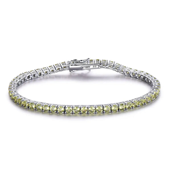 Sterling Silver Birthstone Bracelet for Women