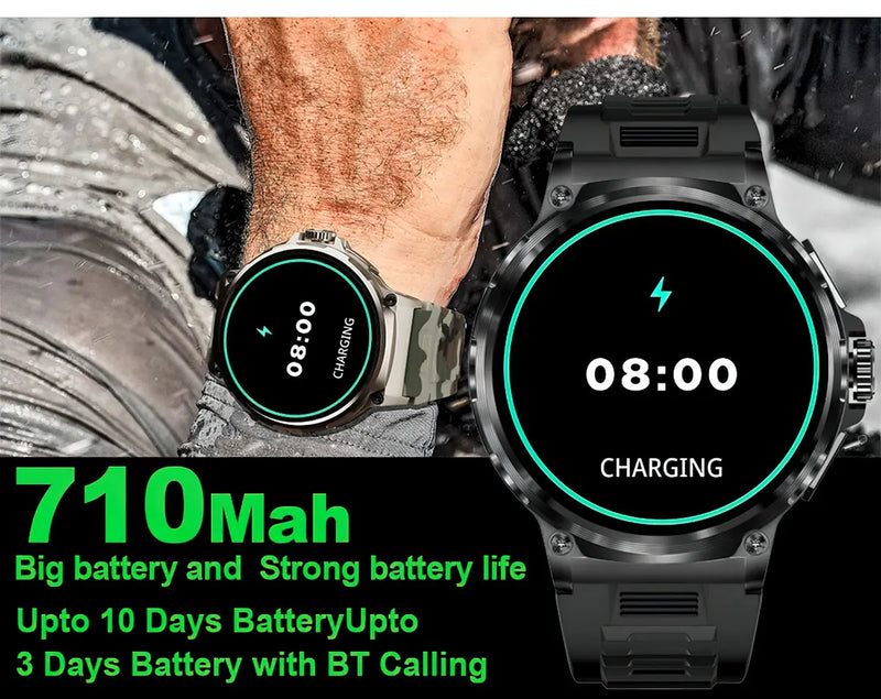 Smart Watch for Men with GPS Tracking, 1.85-Inch Display, Long Battery Life, & Health Monitoring Features