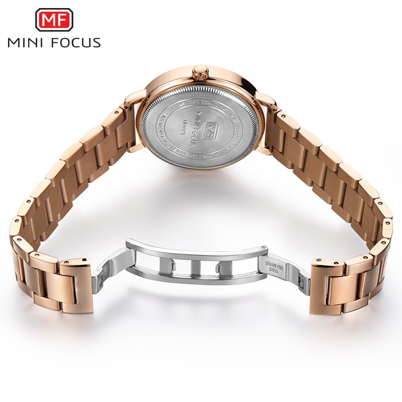 Rose Gold Stainless Steel Ladies Watch