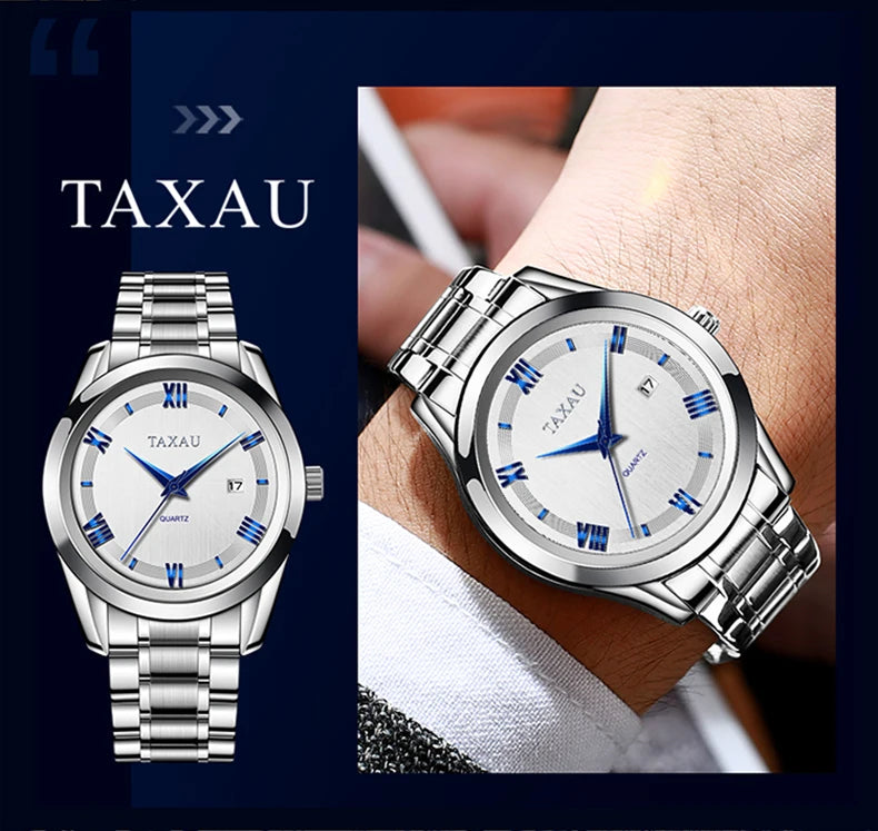 Stainless Steel Quartz Watch for Men