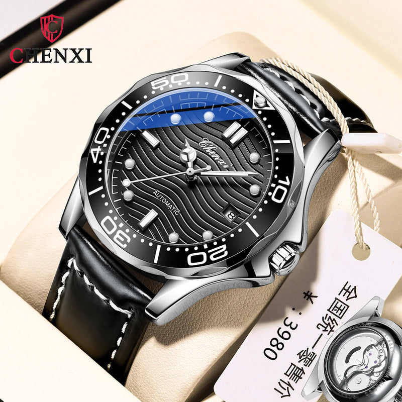 Stainless Steel Luminous Automatic Calendar Watch for Men