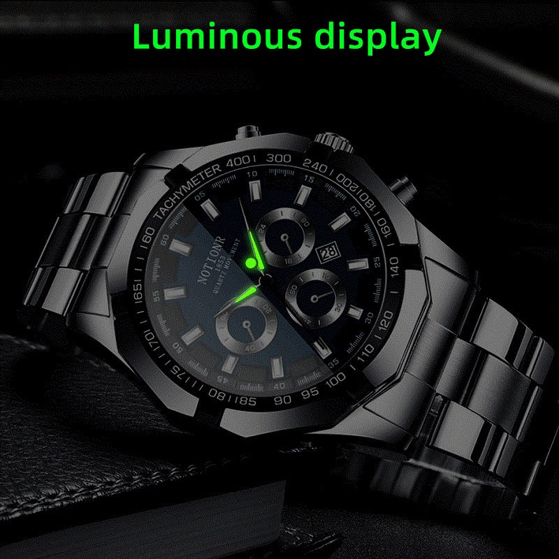 Stainless Steel Luminous Men's Sports Watch