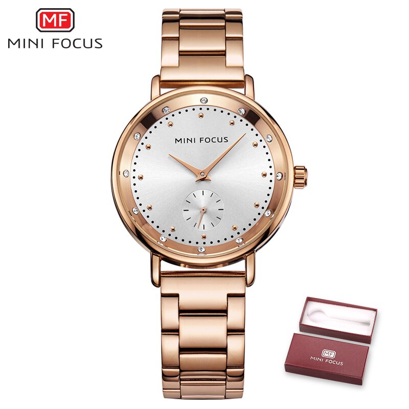 Rose Gold Stainless Steel Ladies Watch