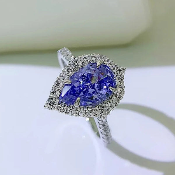 Sterling Silver Tanzanite Ring for Women