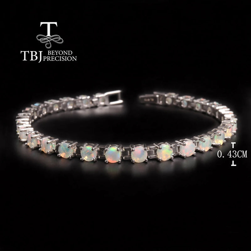 925 Silver Opal Bracelet for Women