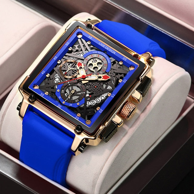 Quartz Luminous Soft Strap Date Watch for Men