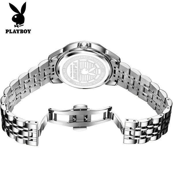 Stainless Steel Quartz Waterproof Wrist Watch for Men