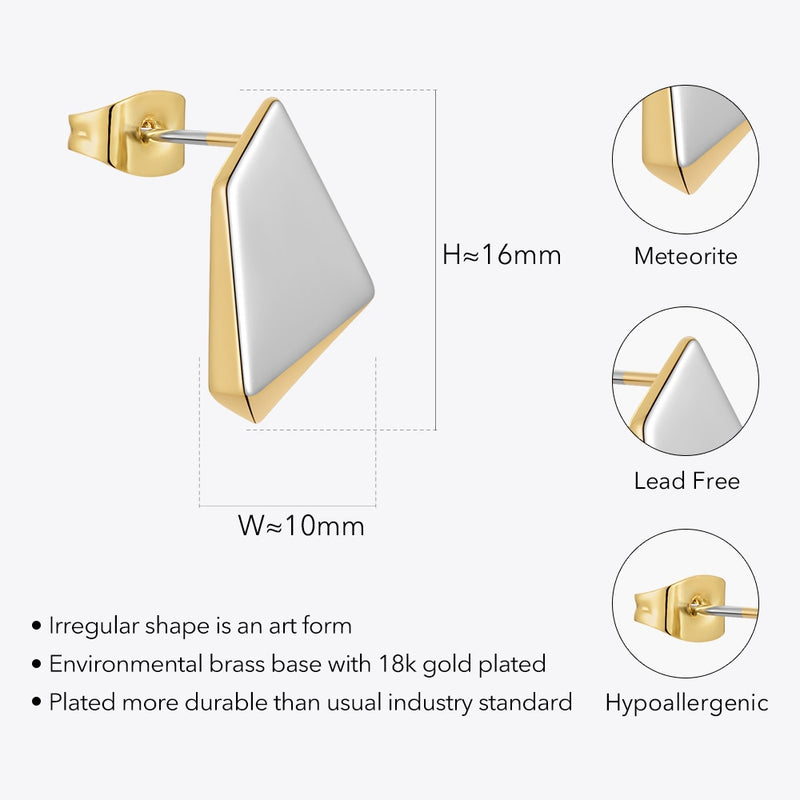 ENFASHION New In Meteorite Earrings For Women Christmas Pendientes Punk Stud Earings Gold Color Fashion Jewelry E221449
