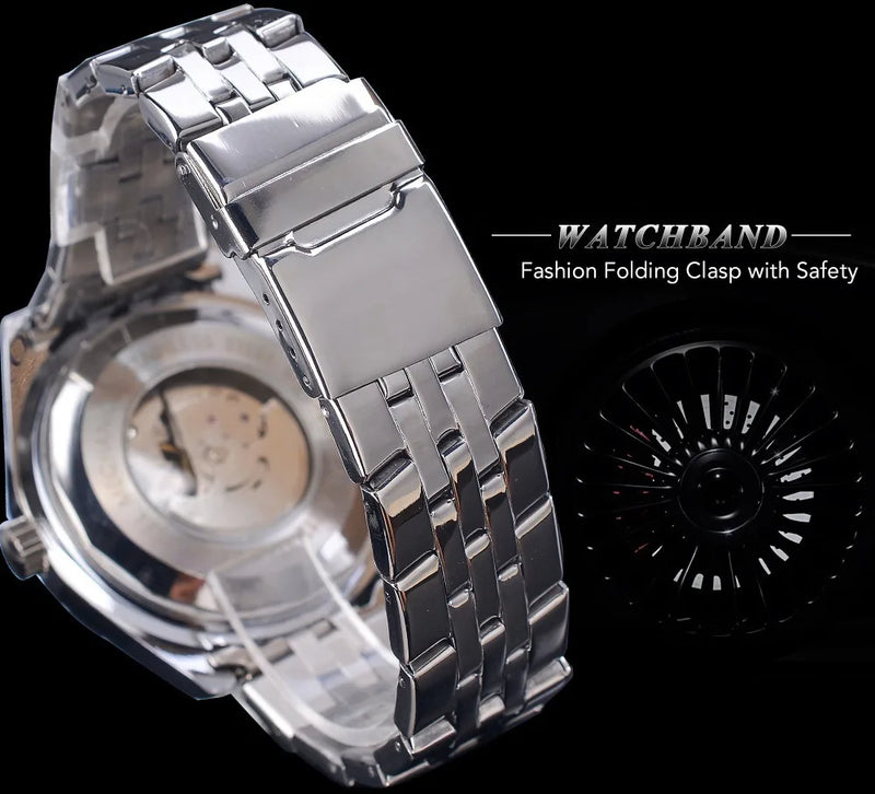 Stainless Steel Mechanical Men's Watch