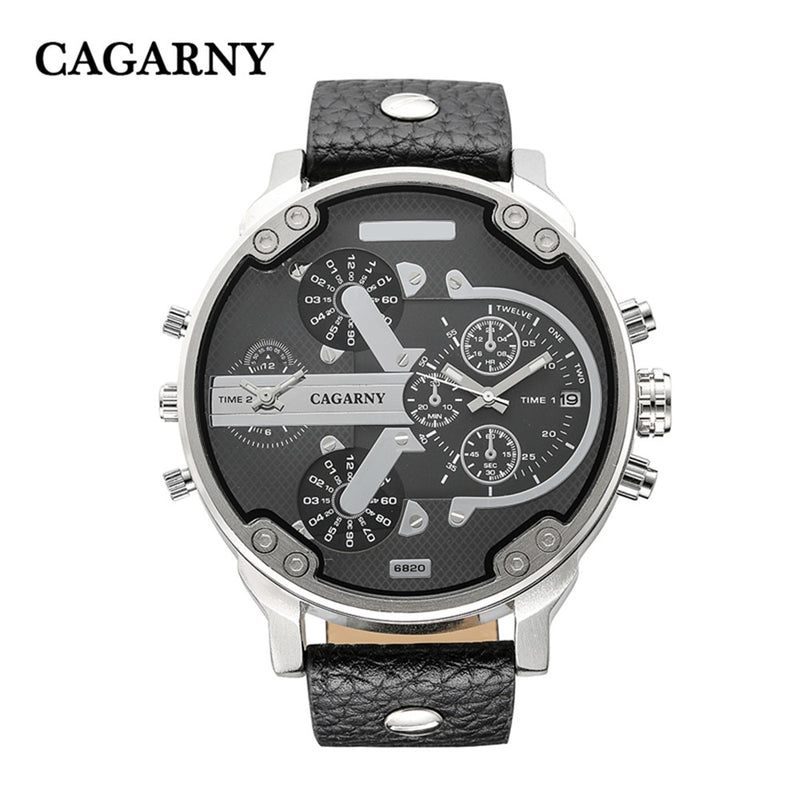 Gold Steel Band Quartz Watch for Men