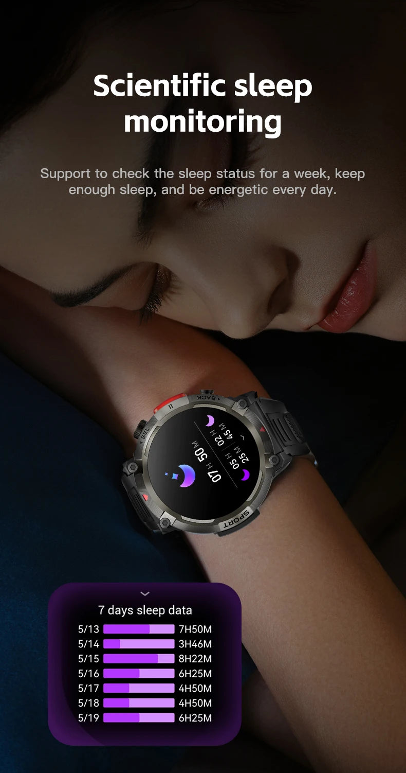 Touch Screen Smart Watch with Health Monitor for iOS and Android