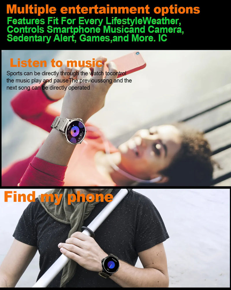 Smart Watch for Men with GPS Tracking, 1.85-Inch Display, Long Battery Life, & Health Monitoring Features