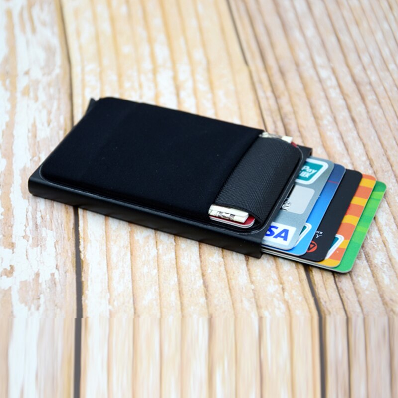 RFID Smart Wallet, Metal, Pop Up, Minimalist, for Men & Women