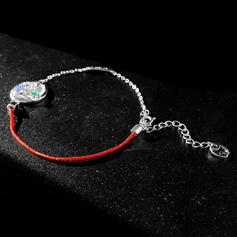 Sterling Silver Emerald CZ Friendship Bracelets for Women