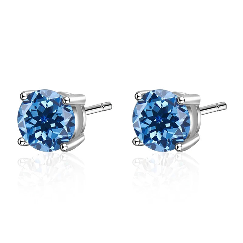 S925 Sterling Silver Moissanite Earrings for Women and Men