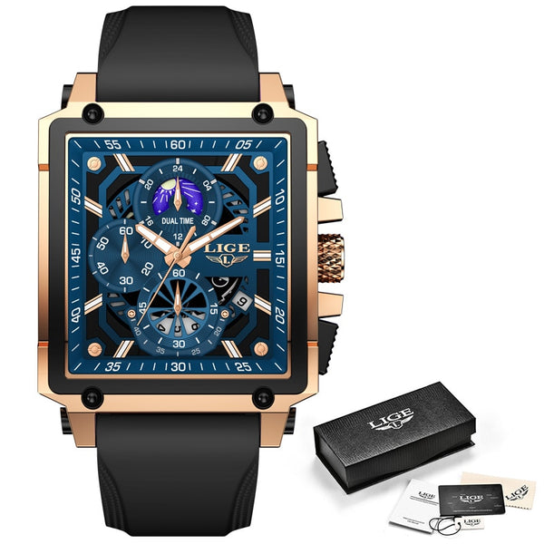 Stainless Steel Luminous Analog Chronograph Watch for Men.