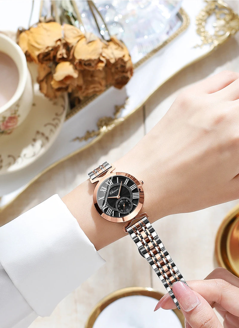 Stainless Steel Quartz Watch for Woman