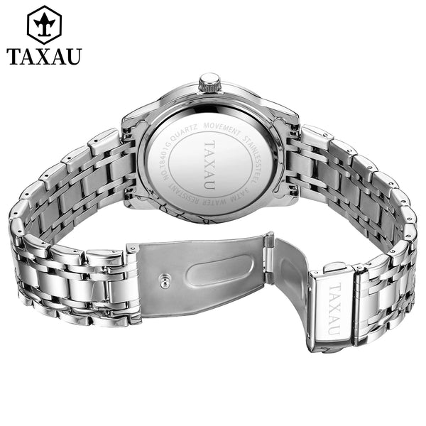 Stainless Steel Quartz Classic Watch for Men