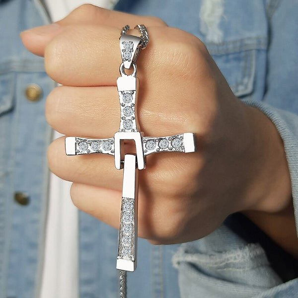 316L Stainless Steel Cross Pendant for Men