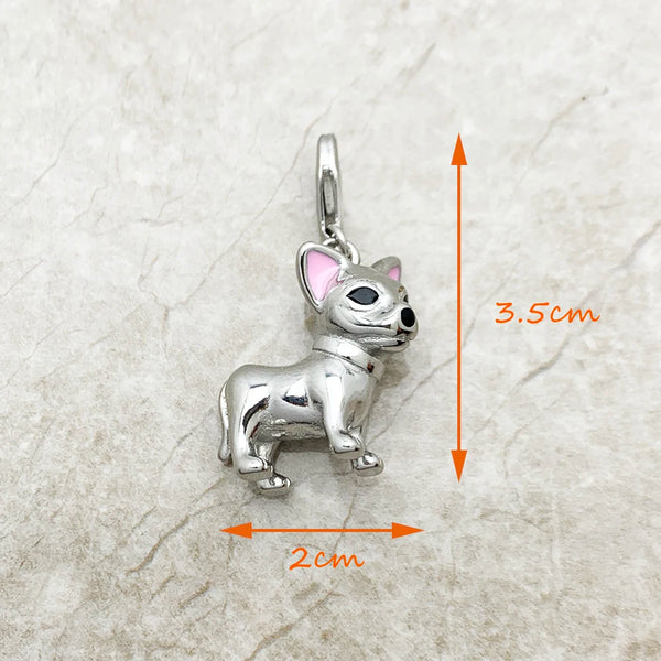 925 Sterling Silver Chihuahua Dog Pendant for Women or Men