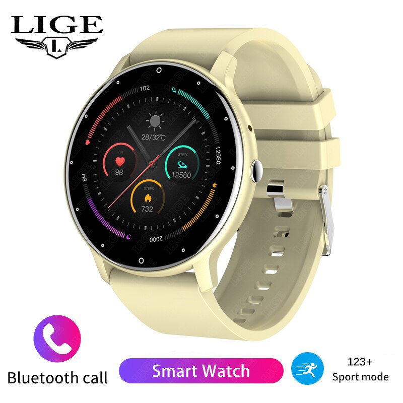 Stainless Steel Smart Watch with Bluetooth, Call, Voice Assistant, Custom Dial, and Blood Oxygen Monitoring for Men