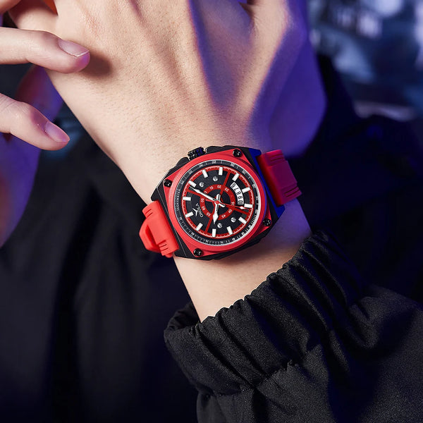 Silicone Multicolor Watches for Men