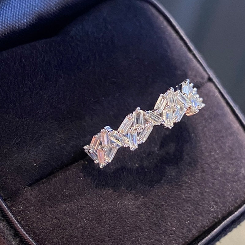18K White Gold 0.50ctw Natural Diamond Vintage Wedding Ring for Women