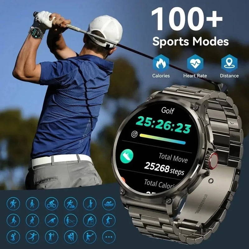 Smart Watch for Men with GPS Tracking, 1.85-Inch Display, Long Battery Life, & Health Monitoring Features