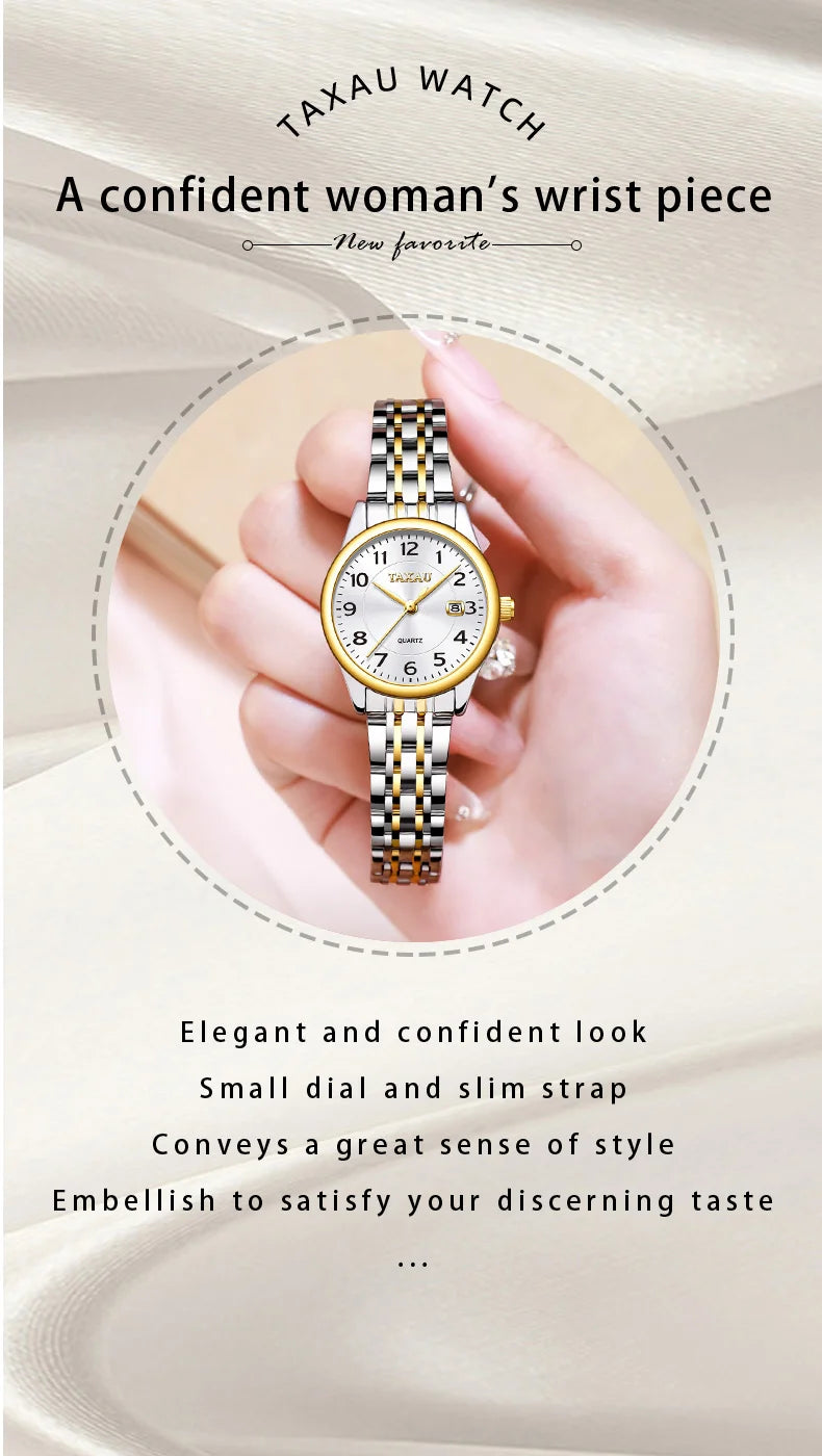 Stainless Steel Quartz Quartz Watch for Women