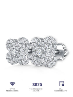 Sterling Silver Flower Stud Earrings