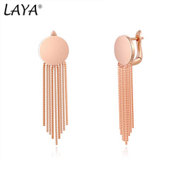 Sterling Silver Tassel Earrings, Bohemian Style for Women