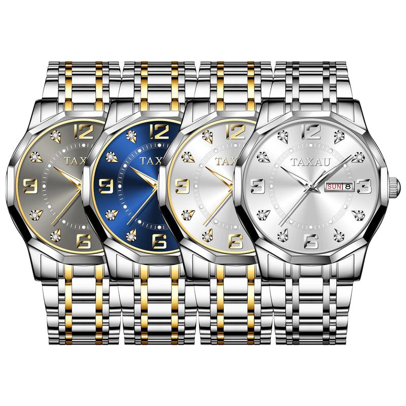 Stainless Steel Luxury Quartz Watch with Original Design for Men.