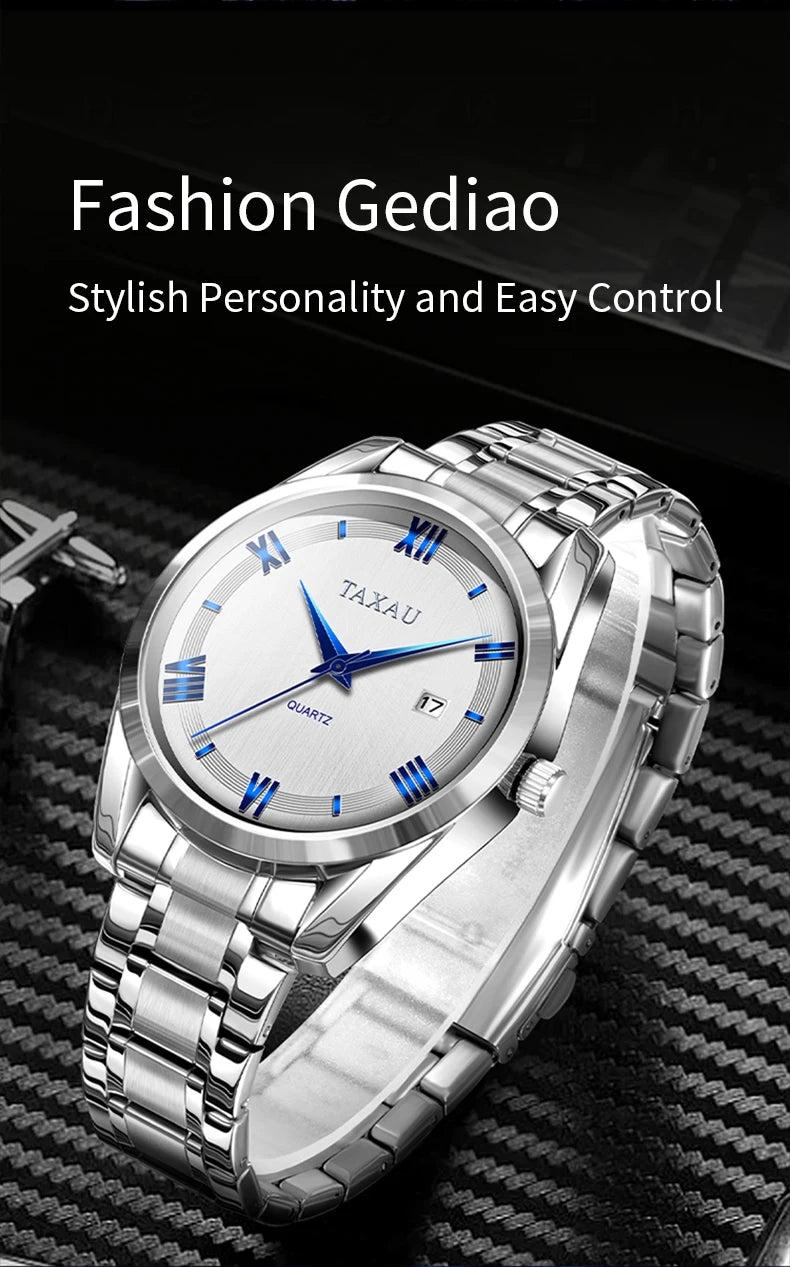 Stainless Steel Quartz Watch for Men