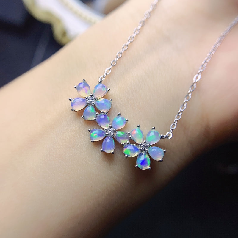 925 Silver Opal Pendant for Women