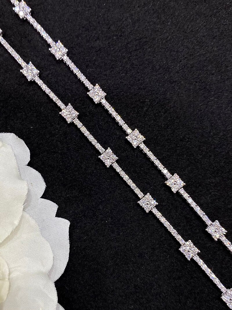 18K White Gold Diamond Bracelet for Women