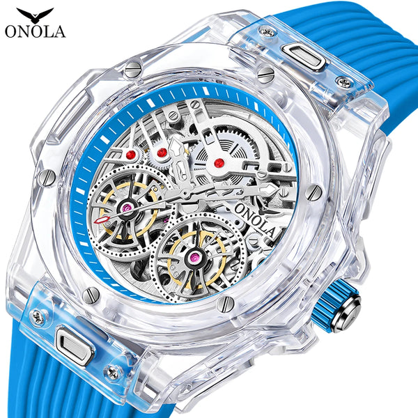 Luxury Stainless Steel Watch with Waterproof Design for Men