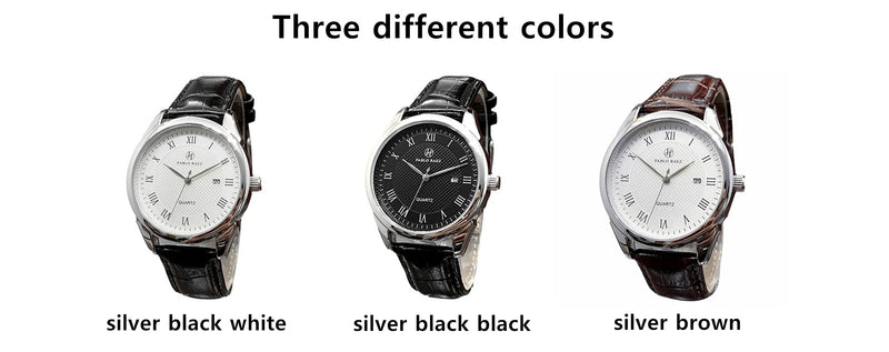 Luxury Fashion Quartz Calendar Casual Date Waterproof Business Wristwatch for Men