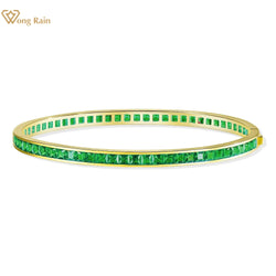 18K Gold Plated 925 Sterling Silver, Sapphire & Emerald Gemstone Vintage Bracelet