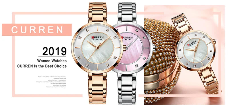 Stainless Steel Quartz Watch for Women