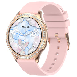 Smartwatch with AI Voice Assistant and Health Monitor for Women