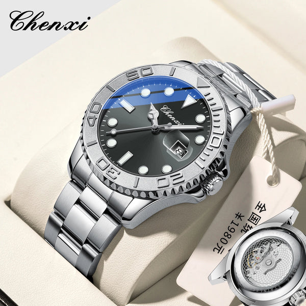 Transparent Hollow Bottom Quartz Watch for Men