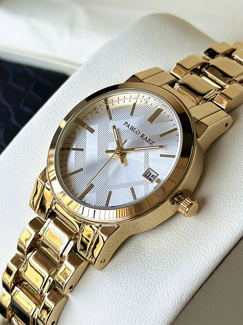 Luxury Waterproof Elegant Silver Steel Wristwatch for Women