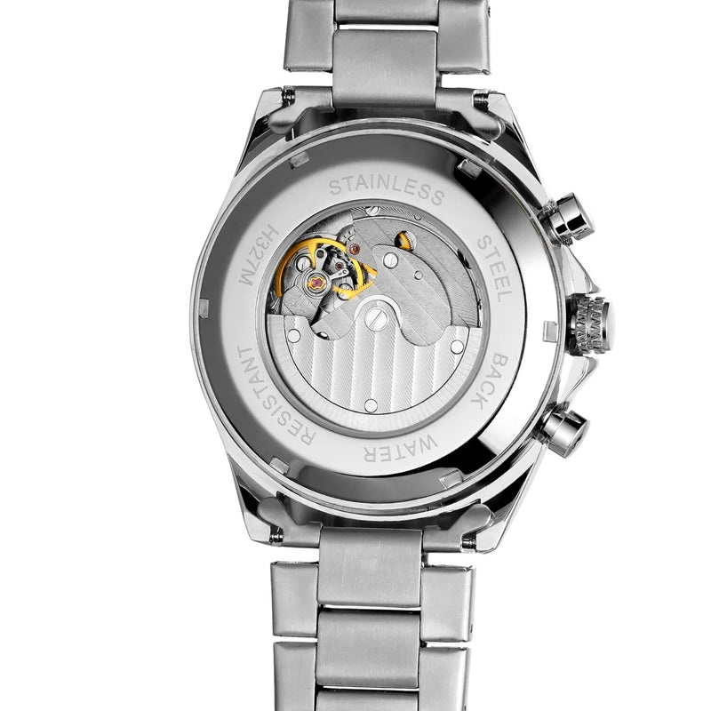 Stainless Steel White Luminous Automatic Mens Watch